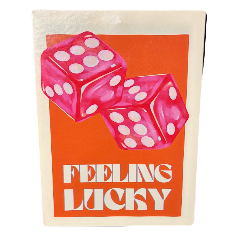 5/$25 Feeling Lucky Dice Canvas Photo